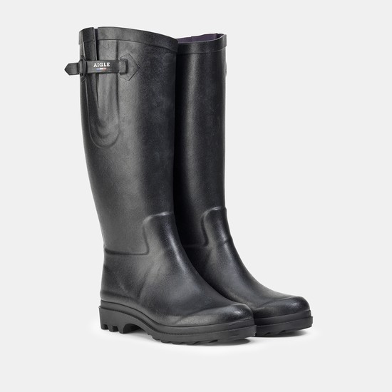 Aigle The Boyfriend Rain Boots Women Black ZA-83467